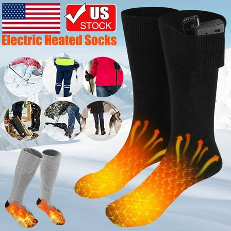 Electric Heated Socks Rechargeable Battery Heat Sox Kit for Men Women ...