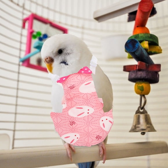 ADDHAT Pañales Reutilizables Para Pájaros Con Ropa Rosa Decorativa Ideal Para Loros Y Actividades