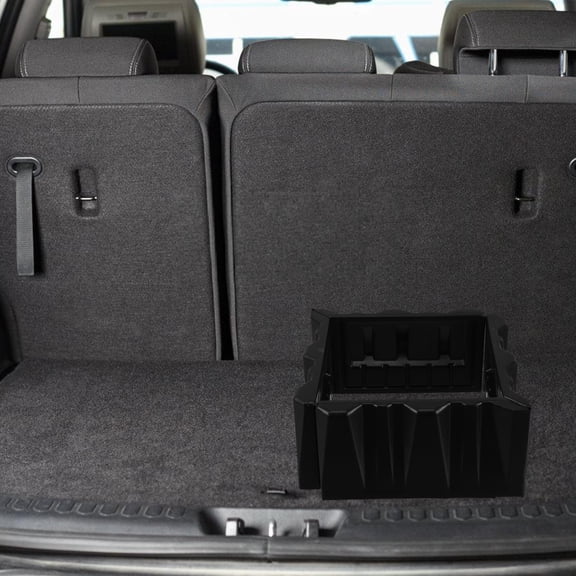 MEIBUTYUP Small Car Trunk Organizer Set, Black, Storage Box for Vehicle Cargo, Item Securing and Car Accessories