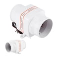 thumbnail image 1 of Bilge Air Blower, 4in 270CFM Bilge Air Blower In-Line Marine DC Electric Fan Boat Accessory 12V White For InLine Blower Bilge Air Blower Electric Blower Bilge 270 CFM Bilge Blower, 1 of 8