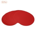 thumbnail image 3 of Uxcell 9.8-inch Round Cardboard Paper, 50 Pcs Blank Disc Circles Slices for Party Decorations DIY Craft, Red, 3 of 5