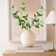 thumbnail image 5 of 30.7inch Artificial Flowers Silk Fake Forsythia Flowers Real Touch Flowers White Jasmine Artificial Orchids Flowers for Decoration Indoor Outdoor Wedding Home Bedroom, 5 of 5
