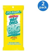 Wet Ones Big Ones Moist Citrus Scent Antibacterial Wipes 35 ct (Pack of 2)