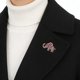 thumbnail image 4 of BESTYASH Broche Elefante Con Pedrería Rosa Para Pines De Abrigos Y Elegantes, 4 of 6