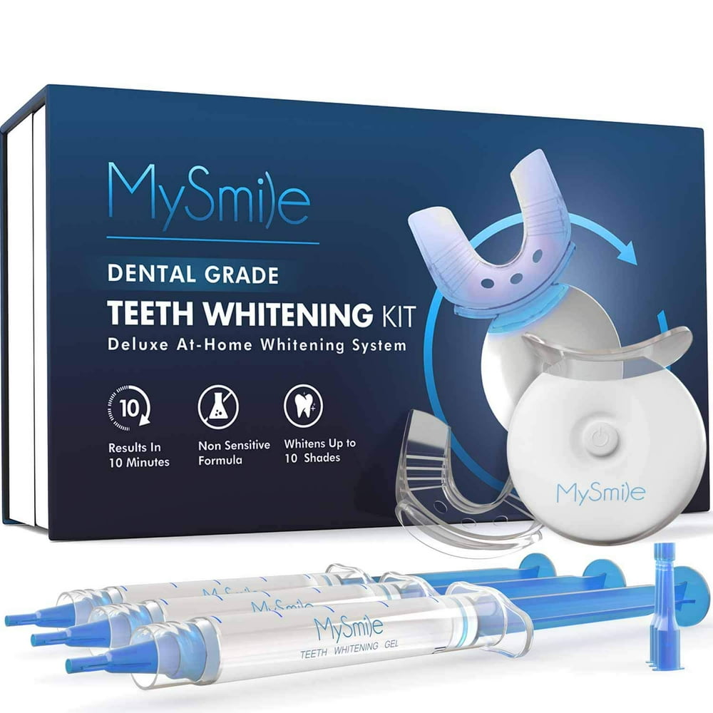 MySmile Teeth Whitening Kit with Light, Teeth Whitening Tray, 3x3ml 44