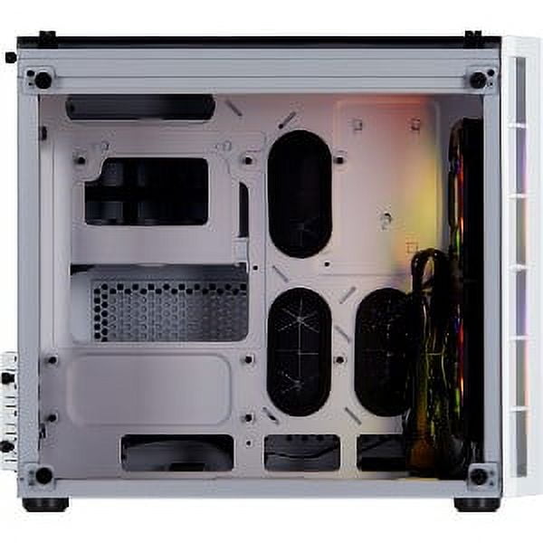 Corsair Crystal 280X RGB Micro-ATX Case, 2 RGB Fans, Tempered