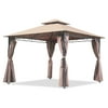 Garden Winds Replacement Canopy Top Cover Compatible with The FDW 10x10 Gazebo - Riplock 350 Beige