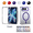 Purple, variant on Kryonix for iPhone Duo Case Magnetic Clear Foldable Phone Case Built-in HD Screen Protector, Compatible with MagSafe Anti-Fingerprint Transparent Cover,Purple