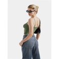 thumbnail image 3 of Women’s Sexy Square Neck Tank Top Spaghetti Strap Trendy Going out Basic Cami Shirt, 3 of 6
