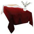 thumbnail image 2 of Red Coastal Beach Table Cloth Waterproof Tablecloths, Farmhouse Abstract Ocean Waves Striped Tablecloth Dining Table Cover for Kitchen Party Tabletop Outdoor, Rectangle Tablecloth 54x108 Inch, 2 of 9