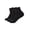 Black, variant on Active 3-Pack Unisex Quarter Socks Cushioned Athletic Everyday Cotton Blend Quarter Crew Socks