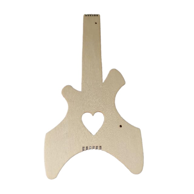 Guitarra de madera tallada, guitarra inacabada, juguete educativo temprano, guitarra de madera DIY Amar