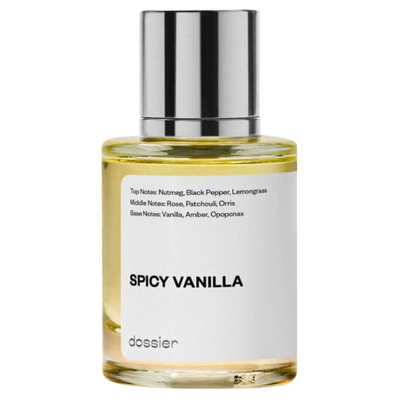 Dossier Spicy Vanilla Eau De Parfum, Inspired by Tom Ford's Noir, Cologne for Men, 1.7 oz