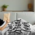 thumbnail image 3 of Lifestyle Soft Flannel Fleece Throw Blanket, Time to Drink Beer Words with a Man Hand Holding the Mug Toast Illustration, Cozy Plush for Indoor and Outdoor Use, 70" x 90", Yellow Black, by Ambesonne, 3 of 5