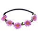 thumbnail image 1 of Guardurnaity Diadema de flores 70s trajes para mujeres decoraciones de fiesta elásticas signo de la paz sombreros follaje Halloween boda Accesorio para el cabello violeta, 1 of 6