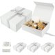 thumbnail image 1 of Cajas de Regalo, Paquete de 5 cajas con tapas y 5 tarjeta de felicitación, caja de propuesta con cinta para dama de honor, boda, Navidad, Halloween, regalo de cumpleaños (negro), 1 of 4