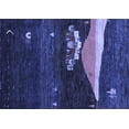 thumbnail image 1 of Ahgly Company Machine Washable Indoor Rectangle Abstract Blue Contemporary Area Rugs, 3' x 5', 1 of 4