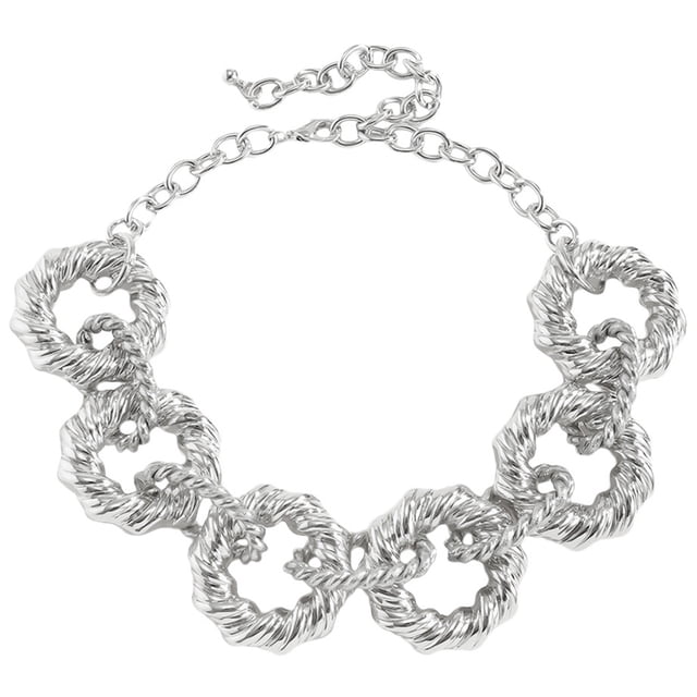Bangcool Déclaration Collier Gros Collier Collier Chaîne Faux Perle