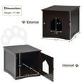 thumbnail image 2 of Gymax Maison pour Chat Multifonction Étanche Table de Chevet Intérieure Extérieure, 2 of 10