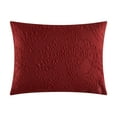 thumbnail image 4 of Chic Home Mya 7-Piece Floral Embossed Comforter Set, Twin, Red, 4 of 9