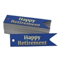 thumbnail image 1 of Inkdotpot Real Gold Foil Happy Retirement Tags Favor Hang Paper Tags 100 Pieces, 1 of 1
