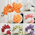 thumbnail image 6 of Mdesiwst  9 Head Artificial Moth Orchids with Stem Fake Phalaenopsis Home Office Table Centerpiece Faux Silk Flower Branch Floral Decoration, 6 of 6