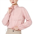 thumbnail image 2 of Chaqueta Deportiva con Cremallera para Mujer, Cuello Alto, Resistente Al Viento, Protección Solar, para Hacer Ejercicio Al Aire Libre. Rosa Milenario M, 2 of 8