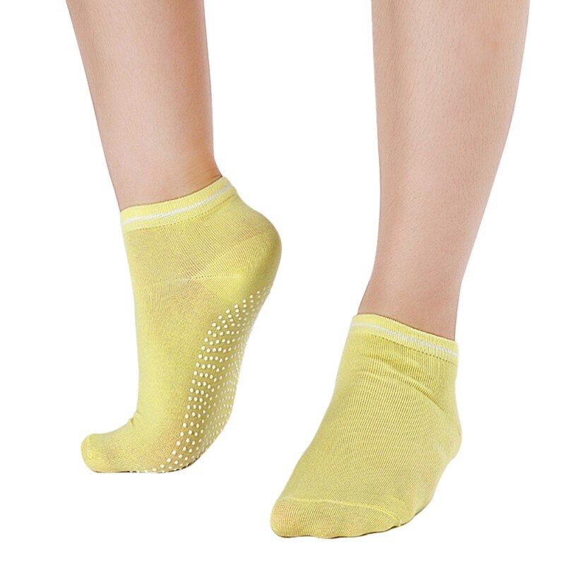Wisremt8920 Women Fitness Socks Non Slip Massage Pilates Socks