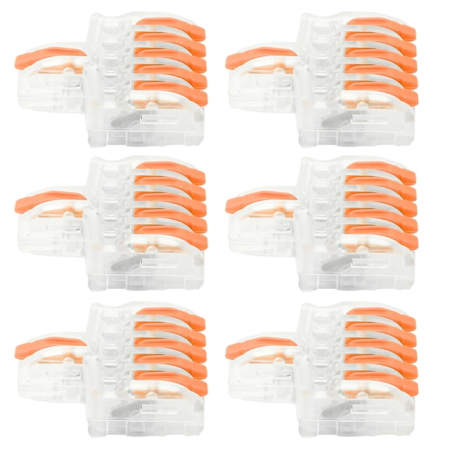 Conectores Rápidos De Cable De 20 Piezas, Conectores De Palanca Divisora de Cable De Bloque De Terminales 5 En 1