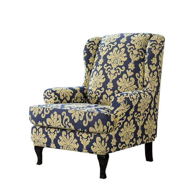 2PCS Wingback Chair Slipcovers Stretch Arm Chairs Wingback Chair Cover