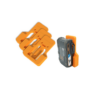 TripleD Tools PowerSlide Pro for Ridgid Power Tools: 3D Printed 3 Pack Battery Mount Secure Ergonomic & Belt-Clip Design & Made in USA