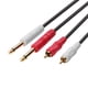 thumbnail image 4 of Dual RCA A Doble Cable Audio Mono 6.35 Mm 2RCA A 2 6.5 DVD DVD (2m), 4 of 4