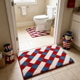 thumbnail image 6 of Clearance! Patriotic Checkered Doormat Red White Blue Geometric Entry Rug 4th Of July Independence Day Non Slip Floor Mat for Front Door Porch Mudroom Patio Summer Party Welcome Mat Cookout Decor, 6 of 6