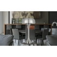 thumbnail image 4 of Cal Lighting Mushroom 2-Light Metal Desk Lamp in Brushed Steel Silver, 4 of 5