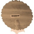 thumbnail image 4 of 9 1/4"W x 9 1/4"H x 1 1/8"P Large Kent Floral Round Rosette, Alder, 4 of 18