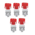 thumbnail image 4 of Siliaire 5Pcs Red Plastic Sink Mounting Clips for Kitchen and Shower Room Fixing, 4 of 8