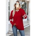 thumbnail image 5 of Ronuti Long Sleeve Shirts for Women Color Block Casual Tops Fall Outfits 2025 Basic Tees Trendy Clothes, 5 of 8