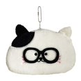 thumbnail image 4 of Estuche para lápices con forma de animal de peluche, bolsa de papelería con cierre de cremallera, adorable estuche de maquillaje para adolescentes y Gato de orejas negras, 4 of 8