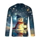thumbnail image 5 of Blusas y camisas de manga larga y cuello redondo para hombre, informales, con estampado navideño, deportivas, de poliéster., 5 of 5