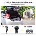 thumbnail image 5 of Double Camping Chair, Folding Camp Chair with Removable Umbrella, Cup Holders, Cooler Bag, Side Pocket & Carry Bag, 2-Person Beach Chair for Outdoor, Sports, Concerts, Travel, Picnic (Grey), 5 of 9