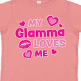 thumbnail image 4 of Inktastic Valentine's Day My Glamma Loves Me Hearts and Lips Boys or Girls Toddler T-Shirt, 4 of 5