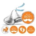 thumbnail image 1 of Darling Souvenir It's A Boy Stickers Candy Chocolate Labels 190 Pcs Party Fabor-Burgundy, 1 of 2