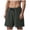 Dark Gray, variant on Ymyiu Big Mens Shorts Men's Casual Classic-Fit Shorts Elastic Waist Daily Wear Baech Summer Shorts Size 2XL(Dark Gray, 2XL)