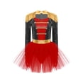 thumbnail image 3 of LiiYii Women's Shiny Sequin Lion Tamer Party Tutu Dress Leotard Tassels Dancewear Black 3XL, 3 of 7