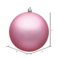 thumbnail image 2 of Vickerman 3" Pink Matte Ball Ornament, 32 per Box, 2 of 2