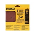 thumbnail image 3 of Papel de lija DEWALT DW4310 con gancho y bucle de 100 granos, 5 pulgadas (paquete de 25), 3 of 8