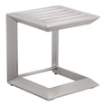thumbnail image 1 of Pangea Home Table d'Appoint Patio Moderne en Aluminium en Argent Anodisé, 1 of 5