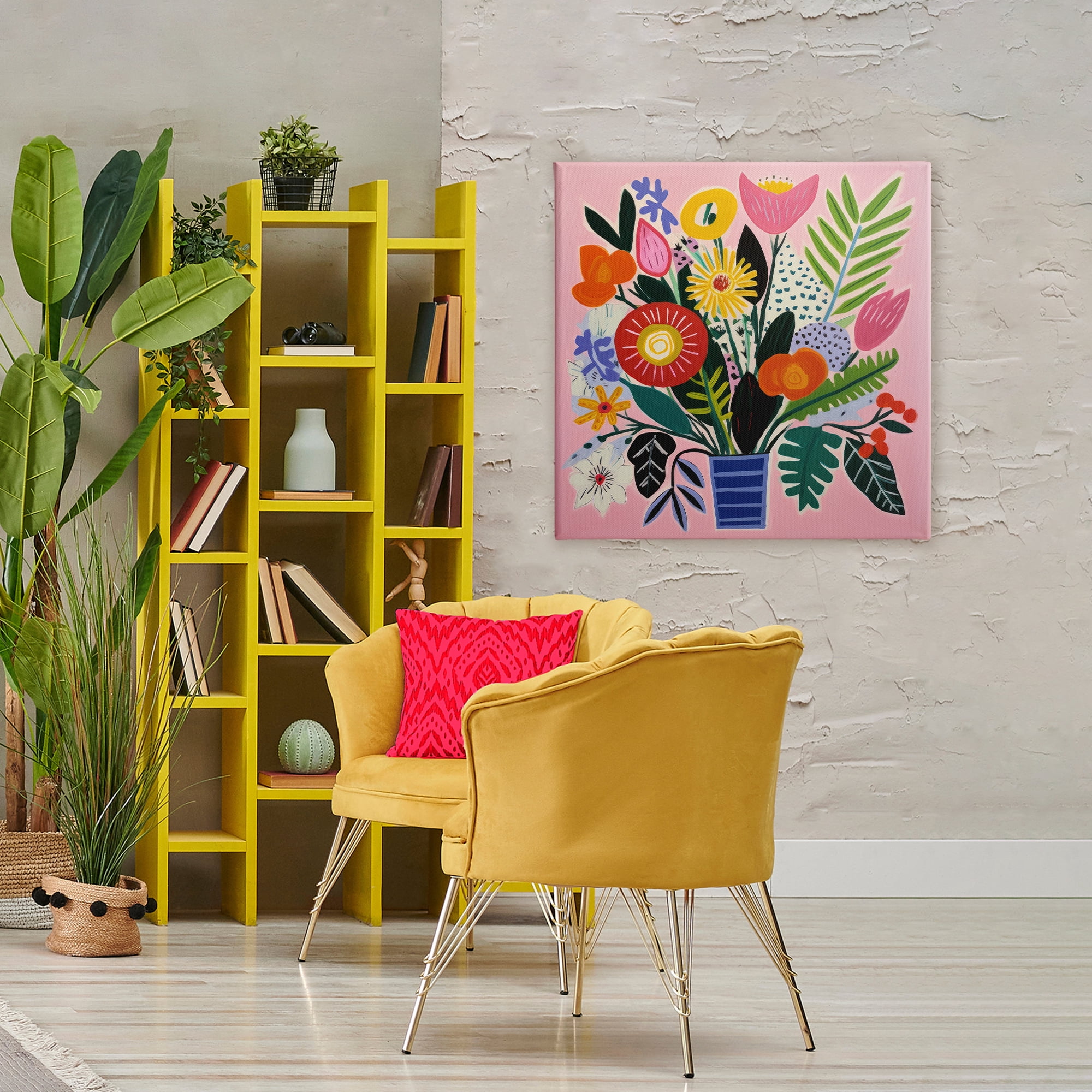 Stupell Industries Floral Flourish Summer Bouquet Canvas Wall Art, design by Lazar Studio