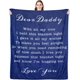 thumbnail image 1 of LHSHID Gifts for Dad Father''s Day Birthday Christmas Throw Blanket I Love You My Dad Ultra Soft Micro Fleece Blankets Soft Bedding Sofa 60x80in, 1 of 4
