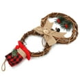 thumbnail image 3 of LED Christmas Snowman Wreath Christmas Door Decoration with Light for Home Decorations, 3 of 9
